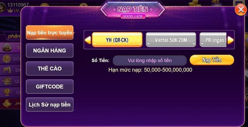 Hướng dẫn về cách nạp và rút tiền tại Fortuna Club