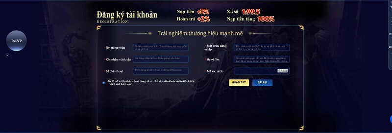 Đăng ký game bài đổi thưởng tại Fortuna Club