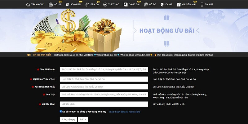 Cách đăng ký tài khoản i9bet