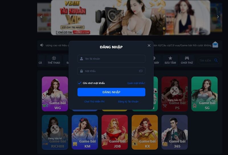 Hướng dẫn đăng nhập tài khoản V6bet nhanh chóng 