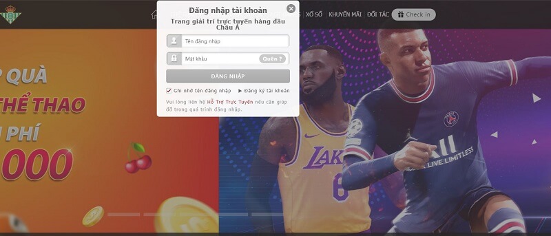 Các bước đăng nhập tài khoản 